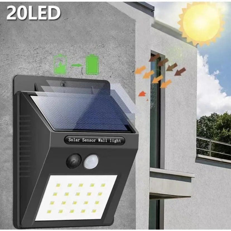 Luminária Solar Led Com Sensor De Presença